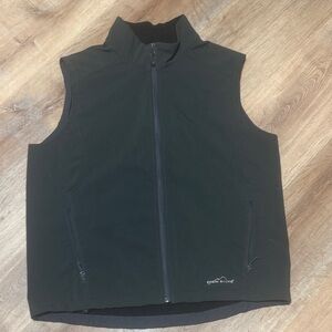 Eddie Bauer Men's Olive Green Softshell Vest Size XL
